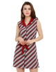 Picture of Women's Striped Regular Fit A-Line Printed Top