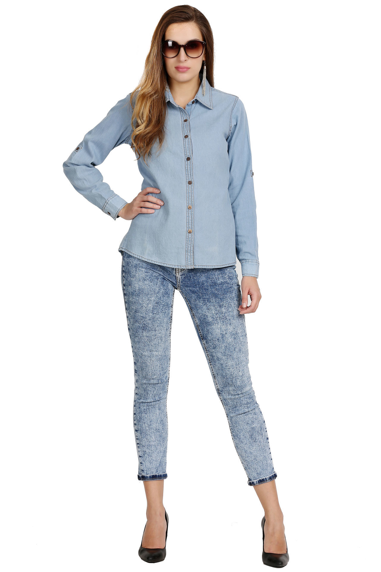 Pinefab - Fashion Clothing-DENIM TOP